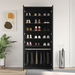 Cabinet pentru pantofi Negru 80x39x180 cm Lemn solid - WALTI WALTI