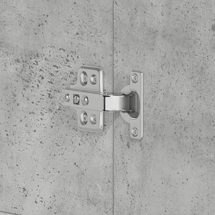 Dulap pentru încălțăminte Gri de beton 80x39x180 cm Lemn compus - WALTI WALTI