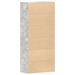 Dulap pentru încălțăminte Gri de beton 80x39x180 cm Lemn compus - WALTI WALTI
