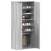 Cabinet Pantofi Gri Sonoma 80x39x180 cm Placă Aglomerată - WALTI WALTI