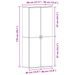 Cabinet pentru pantofi Lemn vechi 80x39x180 cm Lemn prelucrat - WALTI WALTI