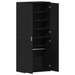 Cabinet Pantofi Stejar Negru 80x39x180 cm Lemn Ingineresc - WALTI WALTI