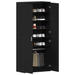 Cabinet Pantofi Stejar Negru 80x39x180 cm Lemn Ingineresc - WALTI WALTI