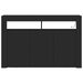 Bufet Negru Lemn Ingineresc 116 x 30 x 75 cm Bufet Rectangular - WALTI WALTI