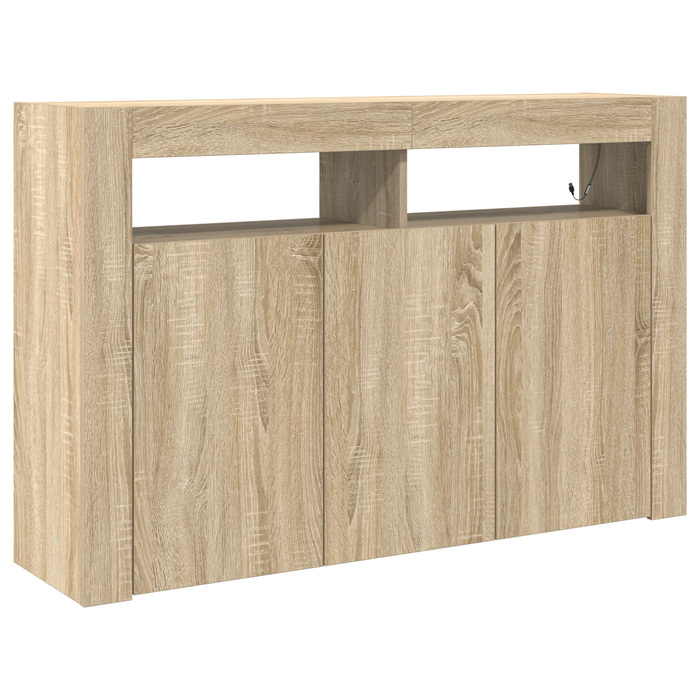Masă laterală Stejar Sonoma Lemn ingineresc 116 x 30 x 75 cm - WALTI WALTI