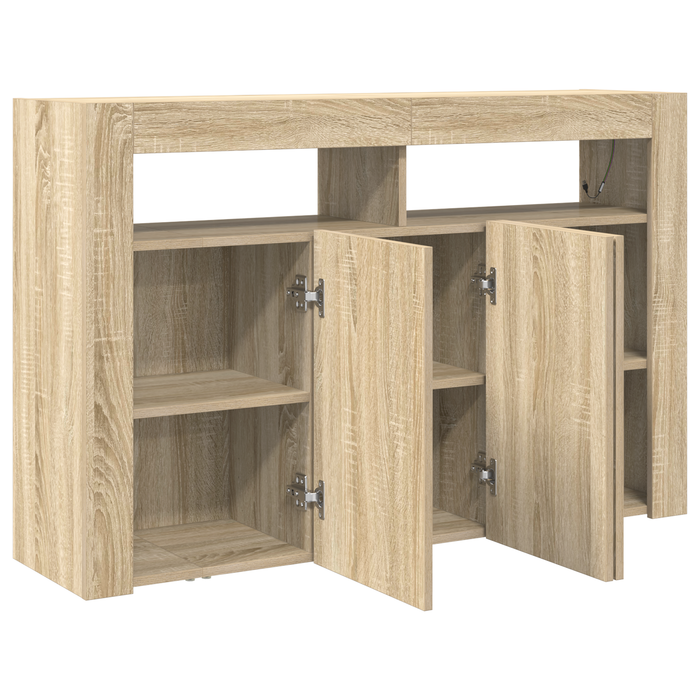 Masă laterală Stejar Sonoma Lemn ingineresc 116 x 30 x 75 cm - WALTI WALTI