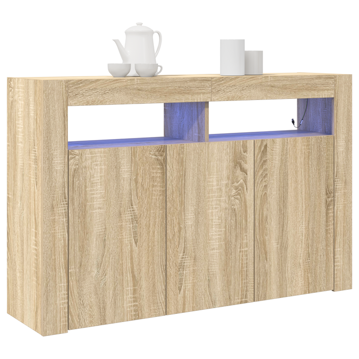 Masă laterală Stejar Sonoma Lemn ingineresc 116 x 30 x 75 cm - WALTI WALTI