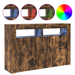 Dulap Stejar Afumat Lemn Ingineresc 116 x 30 x 75 cm - WALTI WALTI