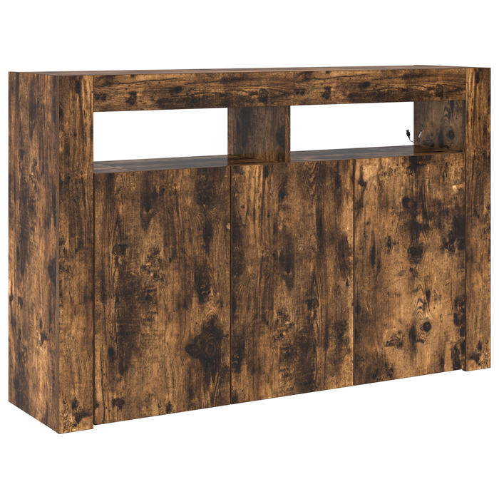 Dulap Stejar Afumat Lemn Ingineresc 116 x 30 x 75 cm - WALTI WALTI