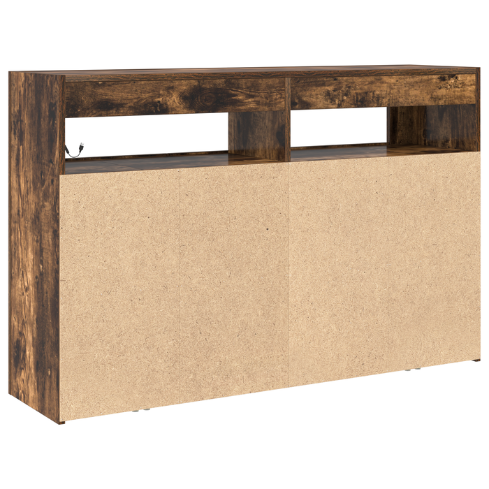 Dulap Stejar Afumat Lemn Ingineresc 116 x 30 x 75 cm - WALTI WALTI
