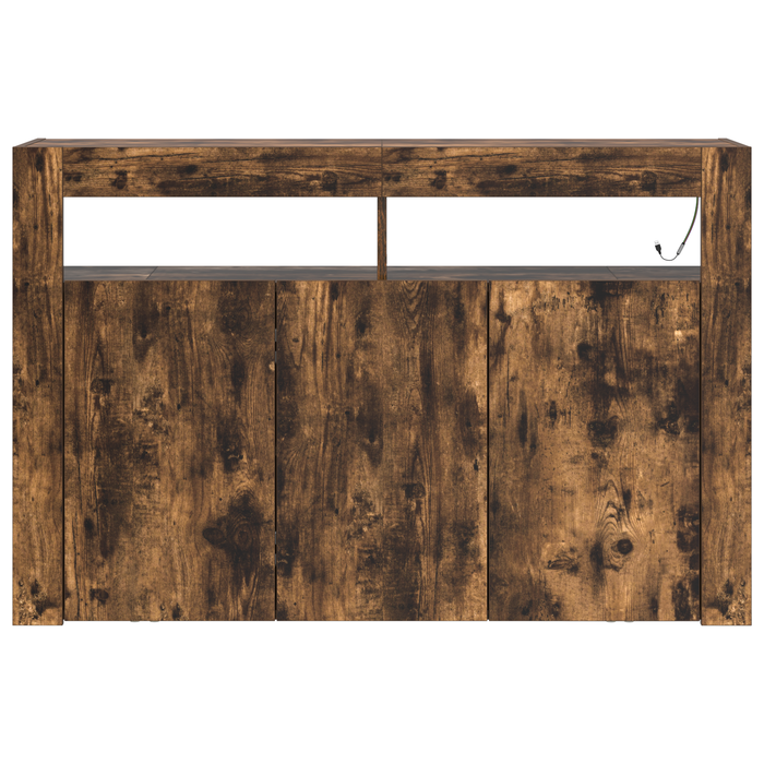 Dulap Stejar Afumat Lemn Ingineresc 116 x 30 x 75 cm - WALTI WALTI