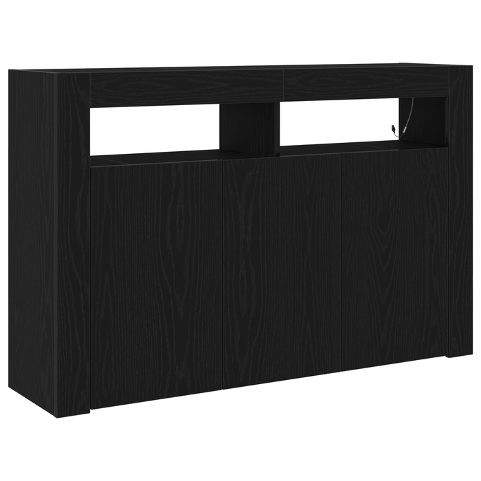 Comodă Stejar Negru Lemn Ingineresc 116 x 30 x 75 cm - WALTI WALTI