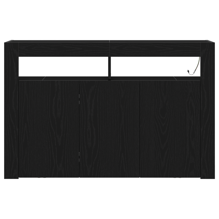 Comodă Stejar Negru Lemn Ingineresc 116 x 30 x 75 cm - WALTI WALTI