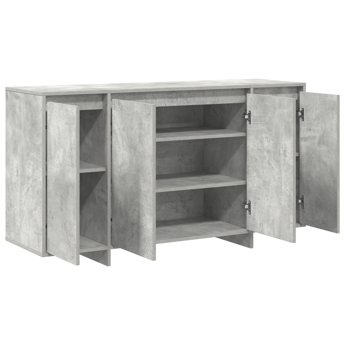 Bufet gri din beton Beton gri Lemn prelucrat 135 x 41 x 75 cm - WALTI WALTI