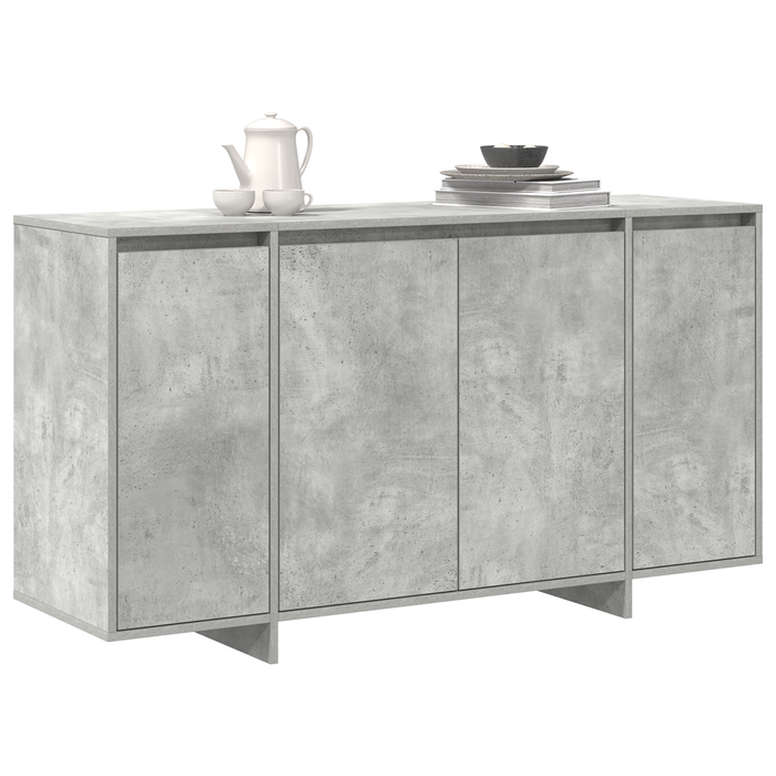 Bufet gri din beton Beton gri Lemn prelucrat 135 x 41 x 75 cm - WALTI WALTI