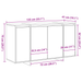 Bufet Gri Gri Sonoma Lemn prelucrat 135 x 41 x 75 cm Bufet Gri - WALTI WALTI