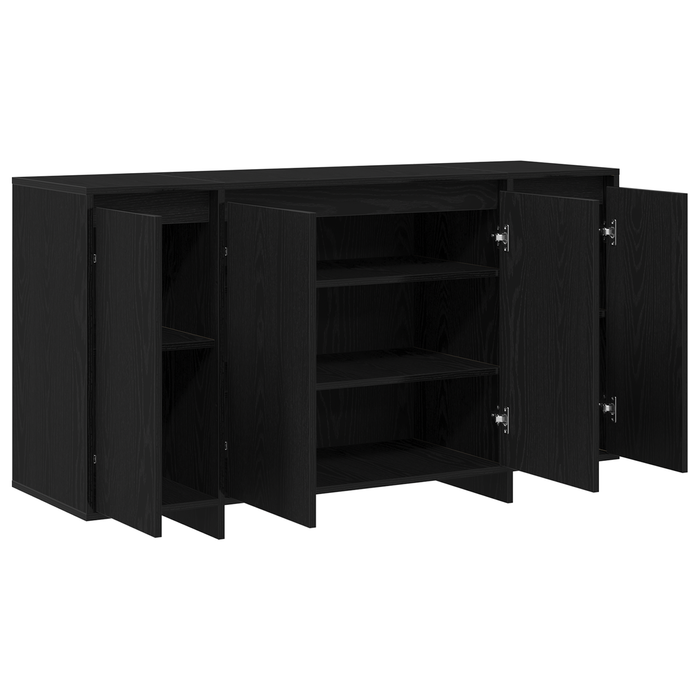 Bufet din stejar negru Stejar negru Furnir de lemn 135 x 41 x 75 cm - WALTI WALTI
