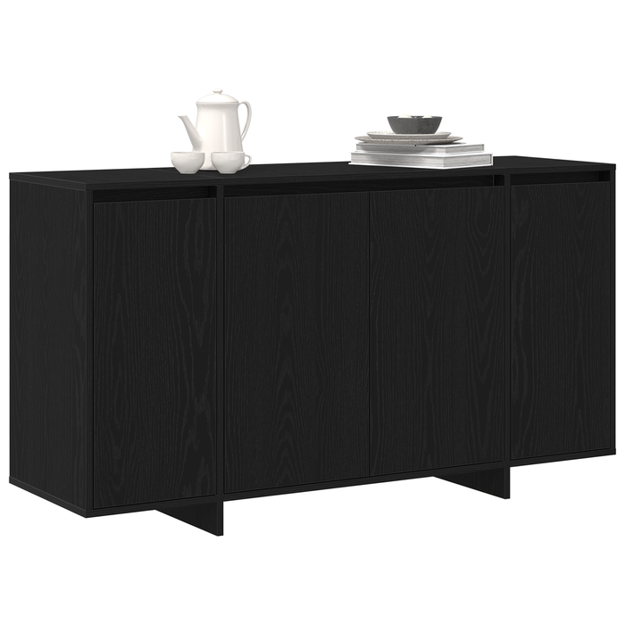 Bufet din stejar negru Stejar negru Furnir de lemn 135 x 41 x 75 cm - WALTI WALTI