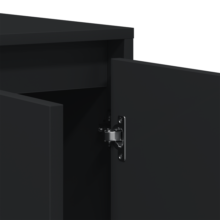 Bufet Negru Negru Lemn prelucrat 120 x 41 x 75 cm Bufet Negru - WALTI WALTI