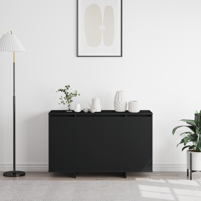Bufet Negru Negru Lemn prelucrat 120 x 41 x 75 cm Bufet Negru - WALTI WALTI