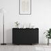 Bufet Negru Negru Lemn prelucrat 120 x 41 x 75 cm Bufet Negru - WALTI WALTI