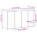 Bufet Negru Negru Lemn prelucrat 120 x 41 x 75 cm Bufet Negru - WALTI WALTI