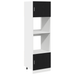 Cabinet pentru microunde din stejar negru 60x57x207 cm din lemn prelucrat - WALTI WALTI