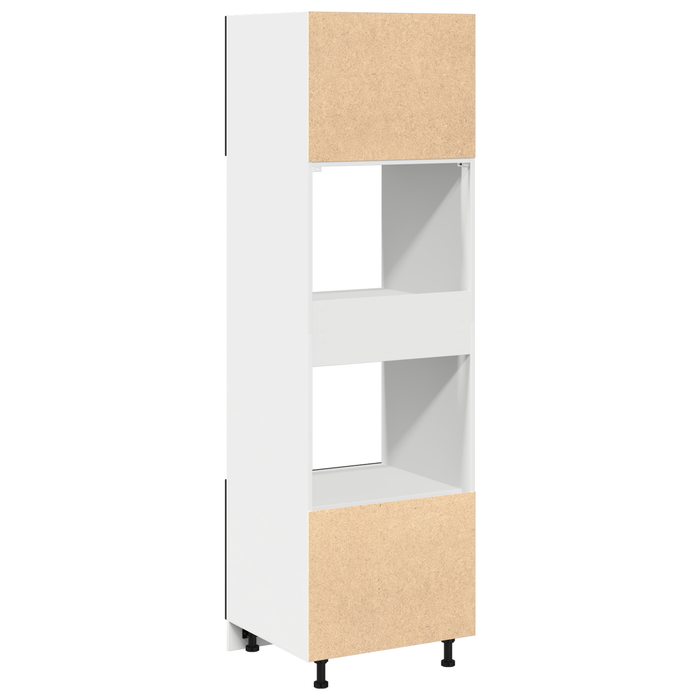Cabinet pentru microunde din stejar negru 60x57x207 cm din lemn prelucrat - WALTI WALTI