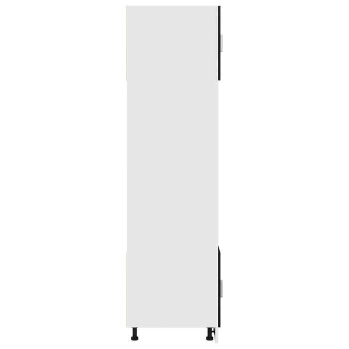 Cabinet pentru microunde din stejar negru 60x57x207 cm din lemn prelucrat - WALTI WALTI