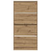 Dulap pentru pantofi Stejar natural Lemn durabil 80 x 21 x 163.5 cm - WALTI WALTI