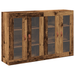 Cabinete montate pe perete 2 pcs Lemn vechi 69.5x34x90 cm Lemn prelucrat - WALTI WALTI
