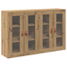 Rame montate pe perete 2 buc Artisan Stejar 69,5x34x90 cm Lemn tehnologic - WALTI WALTI