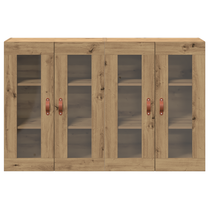 Rame montate pe perete 2 buc Artisan Stejar 69,5x34x90 cm Lemn tehnologic - WALTI WALTI