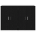 Servante 2 buc Negru Stejar 60x31x84 cm Lemn ingineresc - WALTI WALTI
