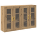 Dulapuri Montate pe Perete 2 pcs Stejar Artisan 69,5x34x90 cm Lemn Ingineresc - WALTI WALTI