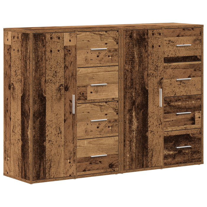 Dulapuri 2 piese Lemn Vechi 60x31x84 cm Lemn Stratificat - WALTI WALTI
