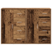 Dulapuri 2 piese Lemn Vechi 60x31x84 cm Lemn Stratificat - WALTI WALTI