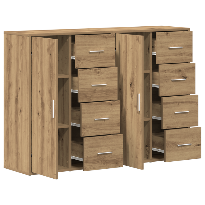 Bufete 2 buc Artisan Stejar 60x31x84 cm Lemn Prelucrat - WALTI WALTI