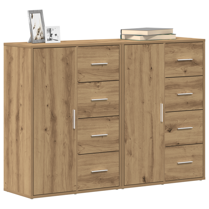 Bufete 2 buc Artisan Stejar 60x31x84 cm Lemn Prelucrat - WALTI WALTI