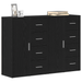 Bufete 2 buc Negru Stejar 60x31x84 cm Lemn Ingineresc - WALTI WALTI