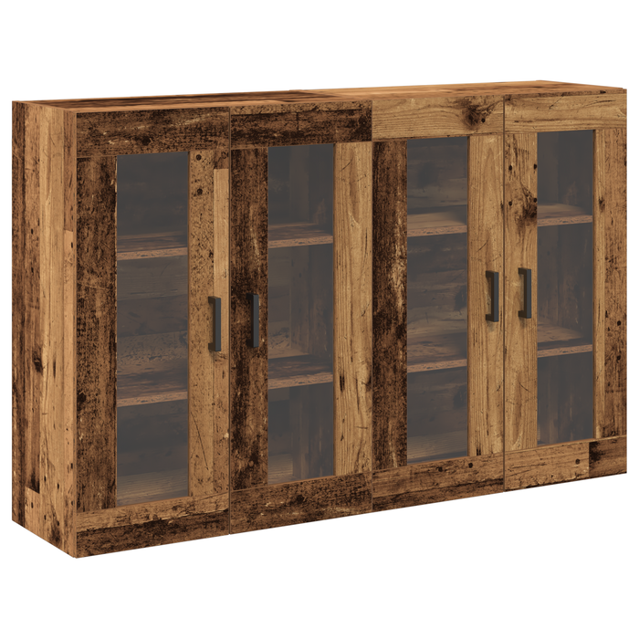 Cumpără divanul Wall Mounted Cabinets 2 pcs din lemn vechi 69,5x34x90 cm din lemn în stratificat - WALTI WALTI