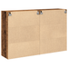 Cumpără divanul Wall Mounted Cabinets 2 pcs din lemn vechi 69,5x34x90 cm din lemn în stratificat - WALTI WALTI