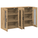 Dulapuri Montate pe Perete 2 buc Artisan Stejar 69,5x34x90 cm Lemn Prelucrat - WALTI WALTI