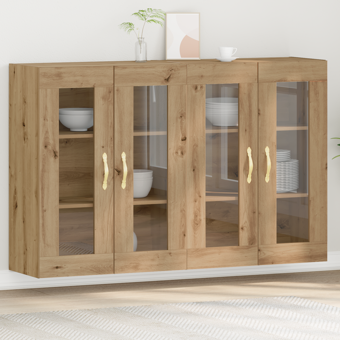 Cabinete montate pe perete 2 buc Artisan Oak 69,5x34x90 cm Lemn prelucrat - WALTI WALTI