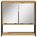 Set de mobilier pentru baie 2 piese din lemn de stejar artistic - WALTI WALTI