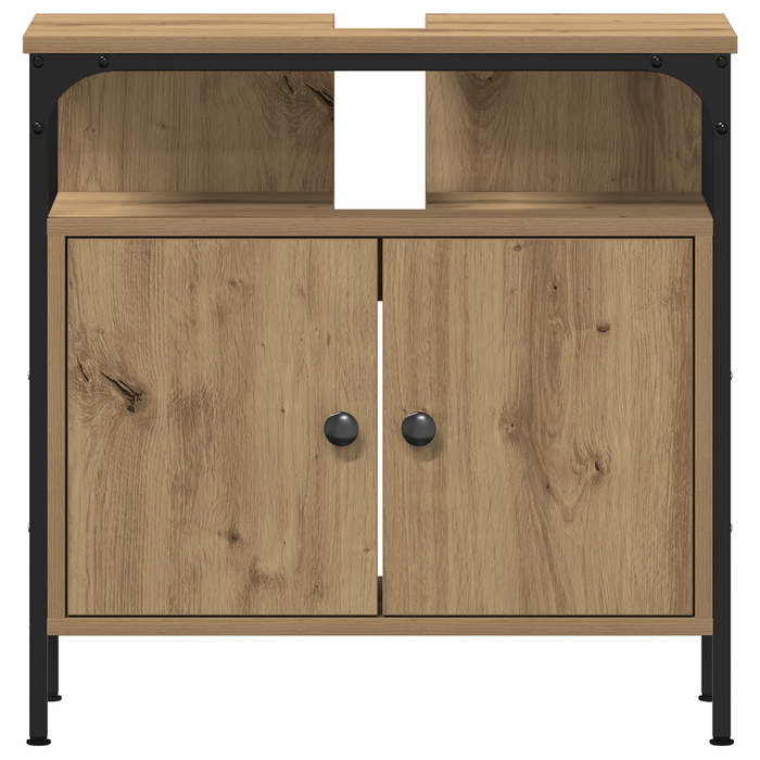 Set de mobilier pentru baie 2 piese din lemn de stejar artistic - WALTI WALTI