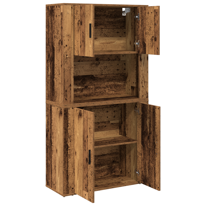 Highboard din lemn vechi 80x33x150 cm din lemn compus - WALTI WALTI