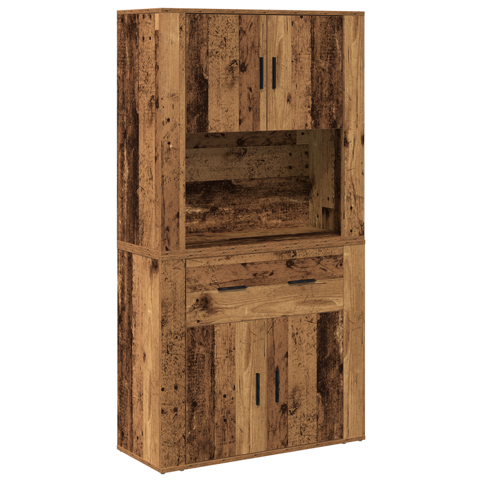 Highboard din lemn vechi 80x33x150 cm din lemn stratificat - WALTI WALTI