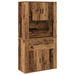 Highboard din lemn vechi 80x33x150 cm din lemn stratificat - WALTI WALTI