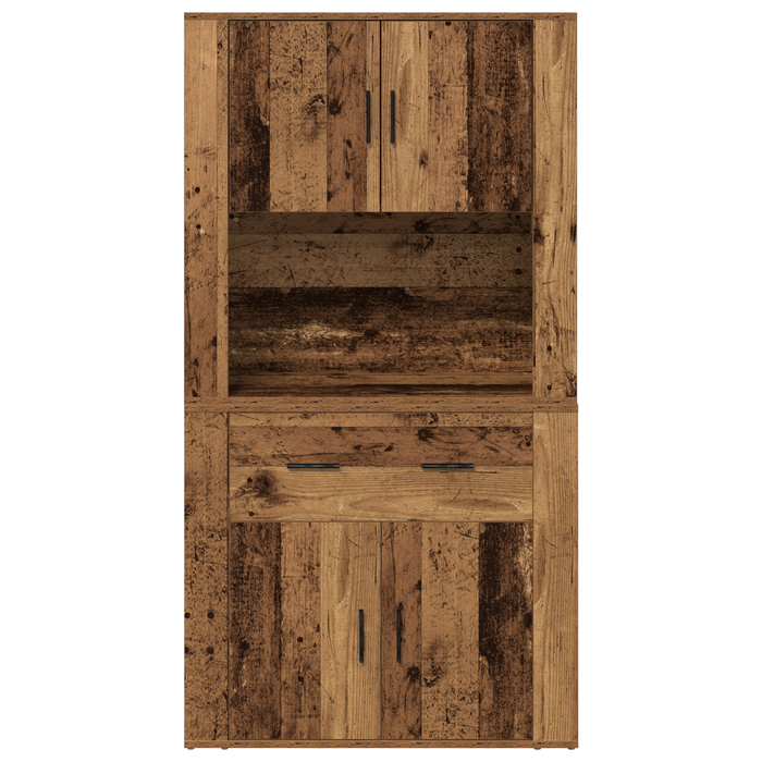 Highboard din lemn vechi 80x33x150 cm din lemn stratificat - WALTI WALTI
